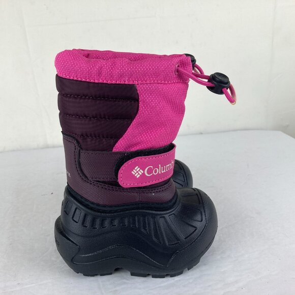 New Columbia Baby Girls sz 4 Pink Insulated Waterproof Winter Snow Boots - Picture 3 of 7